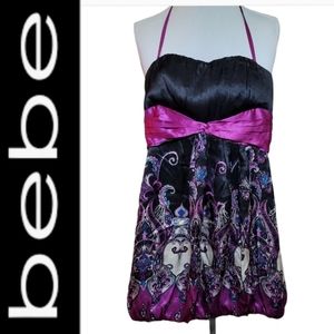 Bebe 100% Silk Dress